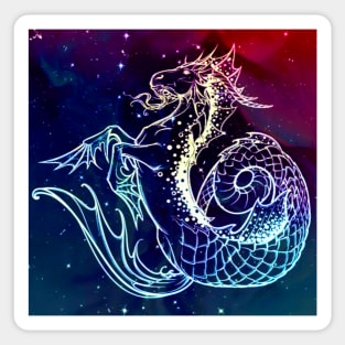 Galaxy Capricorn Sticker